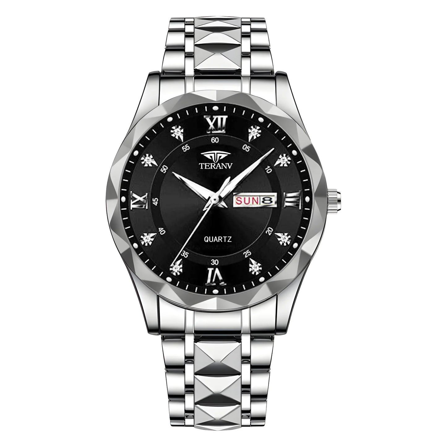 UTHAI CQ429 Casual Men watch calendar diamond shaped luminous waterproof simple quartz watch business clock gift，watches for man