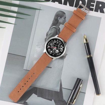 Skeleton Gentleman Watch Men Wrist Original Black Gifts for Men Watch Free Shipping Skull Skull Personalized Gift Souvenir Wach