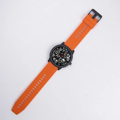 Skeleton Gentleman Watch Men Wrist Original Black Gifts for Men Watch Free Shipping Skull Skull Personalized Gift Souvenir Wach