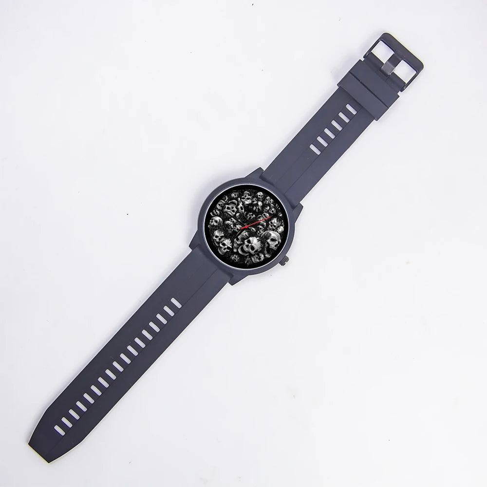 Skeleton Gentleman Watch Men Wrist Original Black Gifts for Men Watch Free Shipping Skull Skull Personalized Gift Souvenir Wach