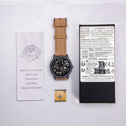 Skeleton Gentleman Watch Men Wrist Original Black Gifts for Men Watch Free Shipping Skull Skull Personalized Gift Souvenir Wach