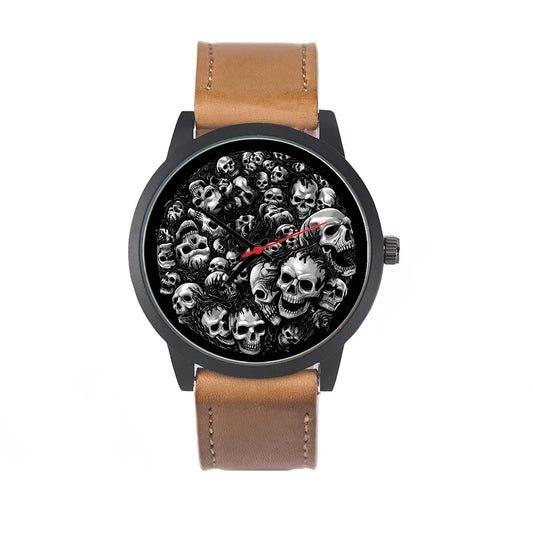 Skeleton Gentleman Watch Men Wrist Original Black Gifts for Men Watch Free Shipping Skull Skull Personalized Gift Souvenir Wach