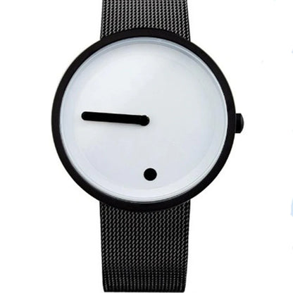 UTHAI CQ191 Simple Style Round Quartz Watch Creative Men's Watch Fashion Casual Leather Women's Watch Gift watchs