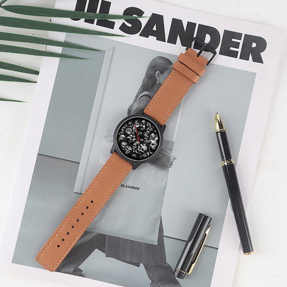 Skeleton Gentleman Watch Men Wrist Original Black Gifts for Men Watch Free Shipping Skull Skull Personalized Gift Souvenir Wach