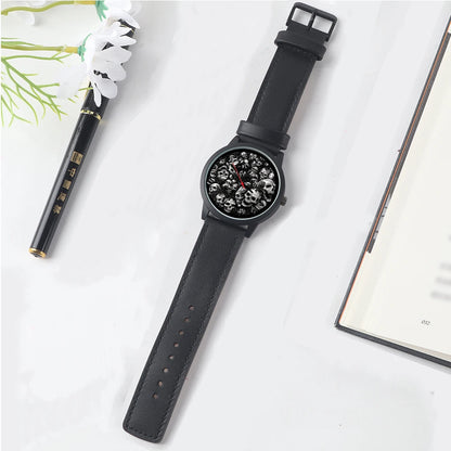 Skeleton Gentleman Watch Men Wrist Original Black Gifts for Men Watch Free Shipping Skull Skull Personalized Gift Souvenir Wach