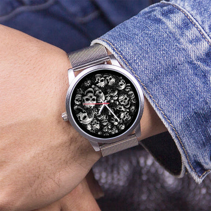 Skeleton Gentleman Watch Men Wrist Original Black Gifts for Men Watch Free Shipping Skull Skull Personalized Gift Souvenir Wach