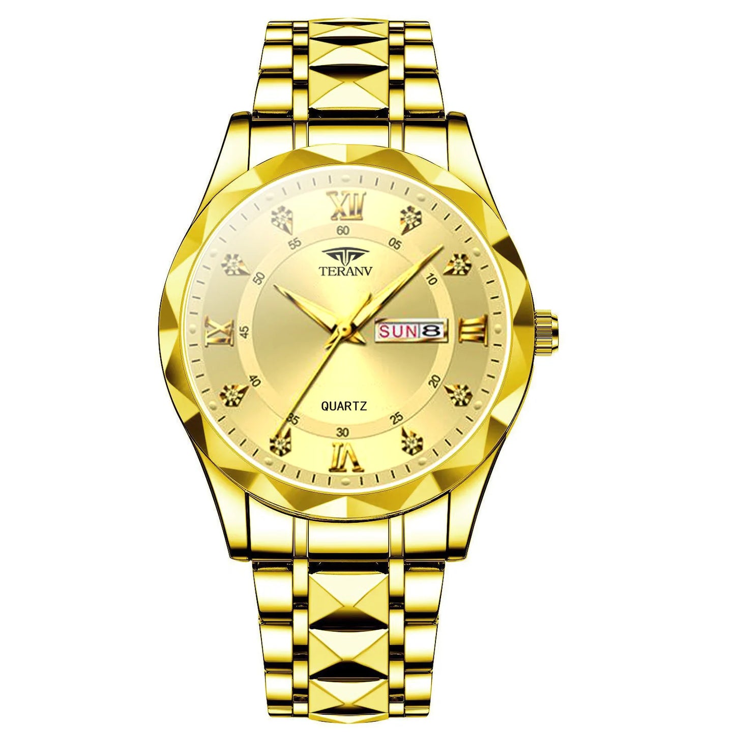 UTHAI CQ429 Casual Men watch calendar diamond shaped luminous waterproof simple quartz watch business clock gift，watches for man